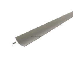 Profile de jonction sol mur en Aluminium finition blanc laqué Longueur 2550 mm Réf. 1420000653