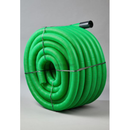 Fourreau annelé vert diamètre 40 mm couronne de 50 mètres