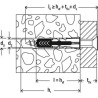 Cheville Duopower 6x30 DIY-100/bte Réf. 535453