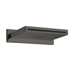 Bec cascade mural QUADRI 20 cm saillie 40 cm chromé noir brossé Réf. BD32175