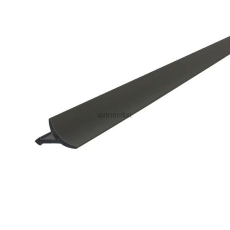 Profile de jonction sol mur en Aluminium finition Noir mat Longueur 2550 mm Réf. 1420000655