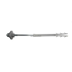 Fixation lavabo Novipro paroi isolée vis 2 filets 8x220 rondelles excentrées à épaulement