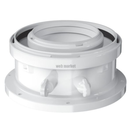 Adaptateur concentrique Ø60/100 avec prise de mesure Réf. FC-CA60