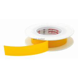 Rouleau 25ml bande jaune auto-adhésive protection larg.19mm Réf F010025