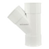 Culotte simple femelle femelle 45° diamètre 50mm blanc Réf. UBJ144B