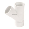 Culotte simple femelle femelle 45° diamètre 50mm blanc Réf. UBJ144B