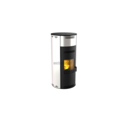 POELE ACIER A GRANULES DE BOIS MORVAN"SPH'R" XL 3.5-8KW  BLANC ABSOLU REF 527230