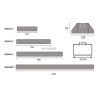 Support sol ALTECH essentiel pour groupe extérieur, longueur 1000mm, charge 680 Kg (lot de 2)