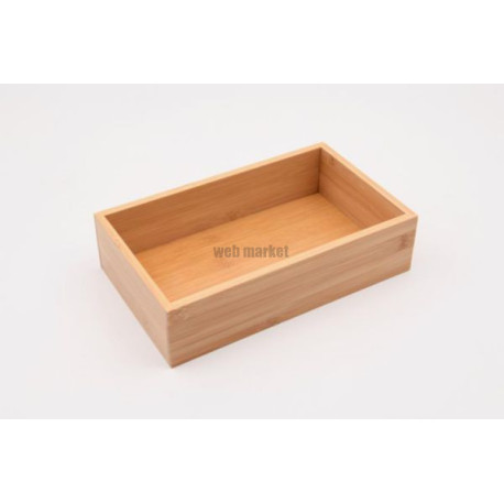 Rangement séparateur de tiroir Alterna bambou rectangulaire grand