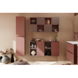 Caisson roulant avec assise Alterna Plénitude L50 x h40cm x p40cm Terracotta