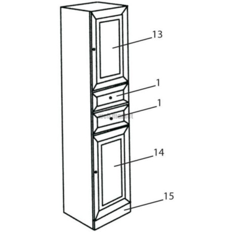 Plinthe Alterna Tolède 112 x 347 n°15