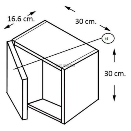 Module Alterna Concerto 30 cm gris