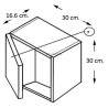 Module Alterna Concerto 30 cm gris