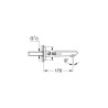Bec Bain déverseur Eurodisc Cosmopolitan Chromé 13278002