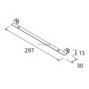 Connexion pour pieds métalliques LLOYD sur compakt noir réf : 97711