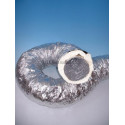 Gaine souple aluminium isolation phonique ouate M0/M1 diamètre 254mm longueur 10m Réf ACOFALUOUATE254