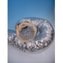 Gaine souple aluminium calorifugée phonique M0/M1 diamètre 127 mm longueur 10 mètres Réf. ACOF ALU-M0/M1-127