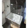 Capsule pare-bain d'angle 120x80cm réf. E6D128-GA