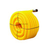 Gaine Janoflex annelée jaune diamètre 40 mm couronne de 50m