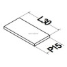 Tablette haute Alterna Plénitude longueur 30cm profondeur 15cm Chêne noisette