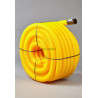 Gaine Janoflex annelée jaune diamètre 90 mm couronne de 50m