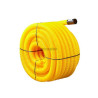 Gaine Janoflex annelée jaune diamètre 90 mm couronne de 50m