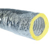 Gaine souple Alu calorifugée phonique M1/M1 Lg : 10 m, épaisseur 25mm, Ø 204 Réf. ALU-M1/M1-204