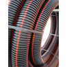 Gaine Quattroflex noire à 4 bandes rouges diamètre 75 mm couronne de 50 mètres codet EDF 68 80 324
