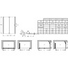 Capsule pare-bain d'angle 140x90cm réf. E6D129-GA
