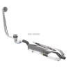 Récupérateur de chaleur horizontal IZI30 avec kit vidage bain intégré, entrée eau froide sanitaire cuivre à sertir D16, évacuati