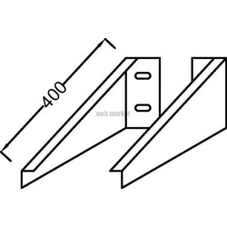 Paire d'équerres de fixation pour table stratifiée réf. EB509-NF