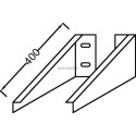 Paire d'équerres de fixation pour table stratifiée réf. EB509-NF