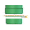 Réhausse ajustable en Polyéthylène pour cuve GLOBUS et poste de relevage POLYFOS hauteur 490 mm ajustable de 250 à 450 mm Réf. 3
