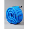 Gaine Janoflex annelée bleu diamètre 50 mm couronne de 50m