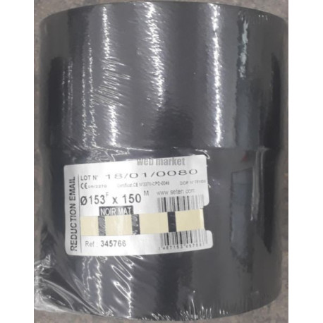 Tuyau rigide email noir reduction noir mat d 150f x d 153 m réf. 345761