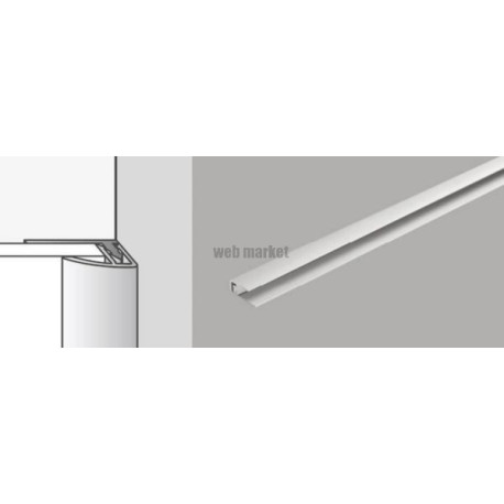Profilé de bord aluminium click longueur 2,6 m 06430001