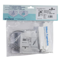 Accessoires inox 304 pro kit fibro 1 (16 bulb+1foret+1pipesil+bande inox) réf. 205011