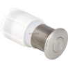 Poussoir pneumatique HyTouch, montage encastré, simple touche, fleur de paroi, acier inoxydable réf 115947001