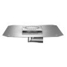 Siphon de sol inox 100x100 avec prise de terre, sortie latérale D40mm Réf. 1040LD