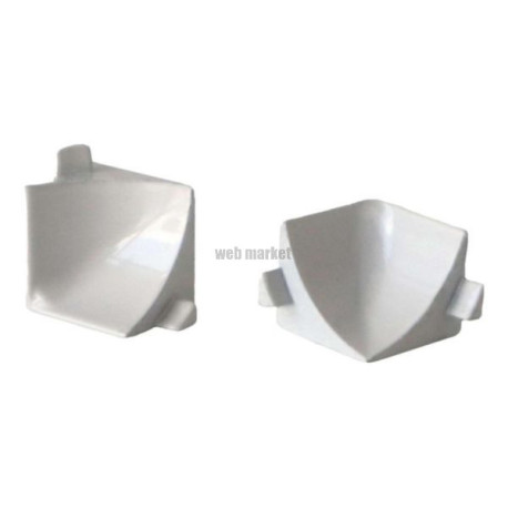 Connecteur de profilés de jonction SM en PVC angle rentrant finition Blanc Réf. 1420000659