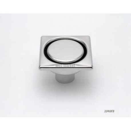 Siphon de sol inox 100x100 D40mm rosette cloche inviolable et prise de terre, modèle surbaissé, sortie verticale Réf. 1040FB