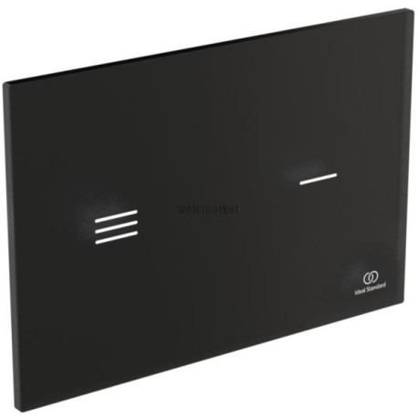 Plaque de commande électronique Symfo NT1 pour bâti-support Prosys - noir - sans contact - 3/6 litres - design rectangulaire Réf