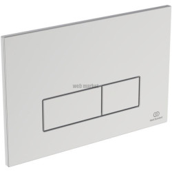 Plaque de commande mécanique Oleas M2 pour bâti-support Prosys - chrome - boutons 3/6 litres - design rectangulaire Réf. R0121AA