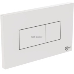 Plaque de commande pneumatique Solea P2 pour bâti-support Prosys - blanc - boutons 3/6 litres Réf. R0110AC