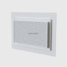 Collecteur de reprise confort white pour plenum de 600x400 mm avec enjoliveur en pvc blanc satine de 820x600 mm Réf. COL600X400