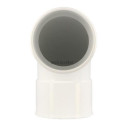 Coude simple femelle femelle 87°30 diamètre 50mm blanc Réf. UCJ88B