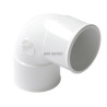 Coude simple femelle femelle 87°30 diamètre 50mm blanc Réf. UCJ88B