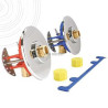 Module double raccordement sous évier/lavabo Fixoplac, raccords coudés à glissement mâle 12/17, pour installation PER D12 mm réf