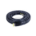 Kit raccordement hydraulique 10M flexibles en acier annelé avec pré-isolation résistante aux UV et 4 écrous de raccords Réf. 074