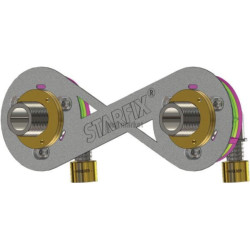 Plaque de raccordement à sertir STARFIX réglable entraxe 150mm M3/4 D16 pour Multicouche réf: 0278S